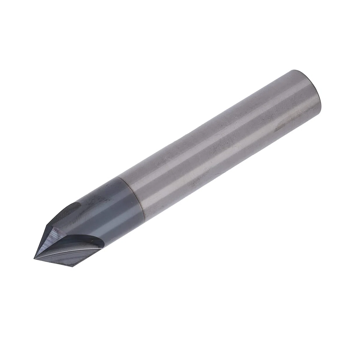 Fresa de Extremo de Chaflán, 3 Flautas, Broca de Corte de Acero de Tungsteno de 90 °, Herramienta de Tallado de Pulido CNC para Cobre de Aluminio, Molinos de Chaflán (D8*90°*60L)
