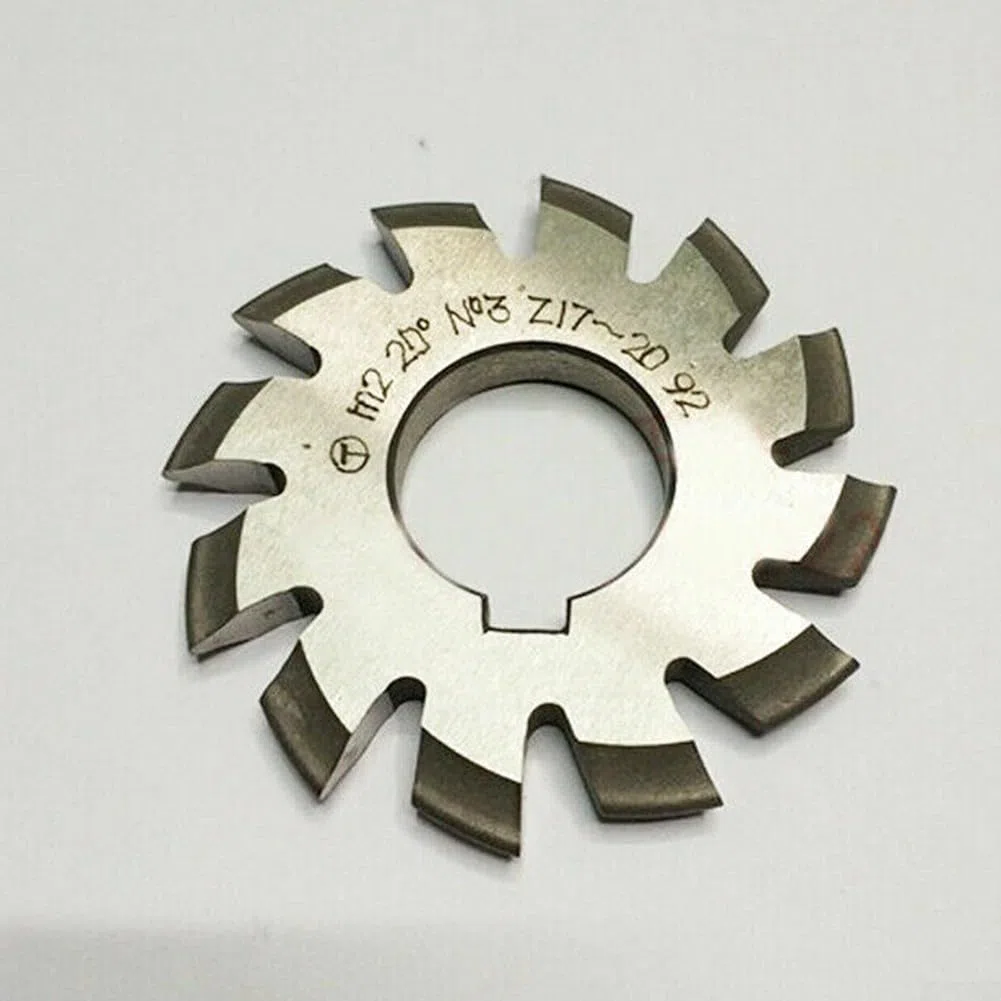 Besttoolifes Fresa de engranajes HSS, módulo 2 diámetro 22 mm 20 grados #1-8 HSS Involute Gear Fresa