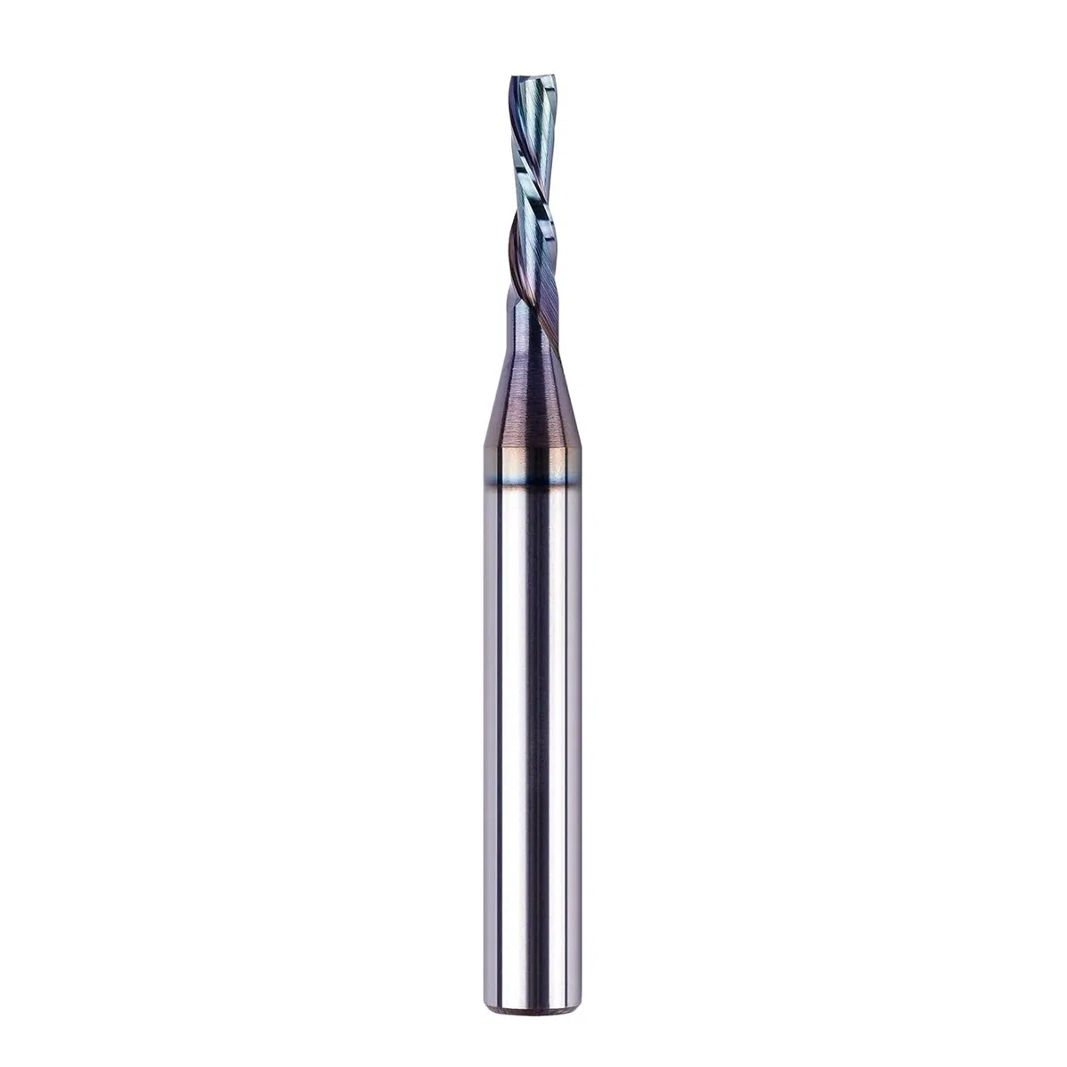 SpeTool Fresa de ranura en espiral de 8 mm, eje descendente, 4 mm, diámetro de corte, 20 mm, longitud de corte, 2 flautas, fresa en espiral, fresa de ranura VHM, fresadora CNC para fresadora superior