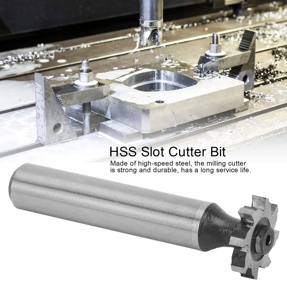 Broca ranura T, Alta durabilidad HSS, Chavetero semirredondo vástago recto, 3x16x10 mm para fresado industrial y talleres mecánicos