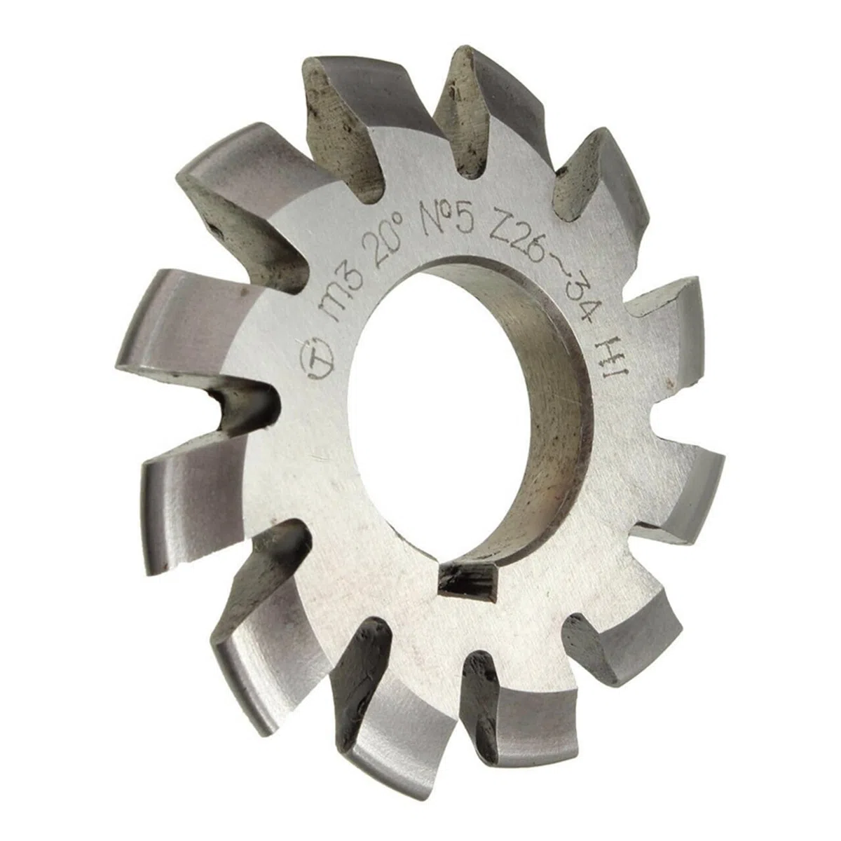Fresa para engranajes involutos 1 Uds. M0.3 .5 .75 M1 .25 M2. M3 M4 M5-M10 Módulo PA20 Grados NO.1-NO.8 HSS Engranaje Fresa Herramienta de Corte(NO.1,M0.7)