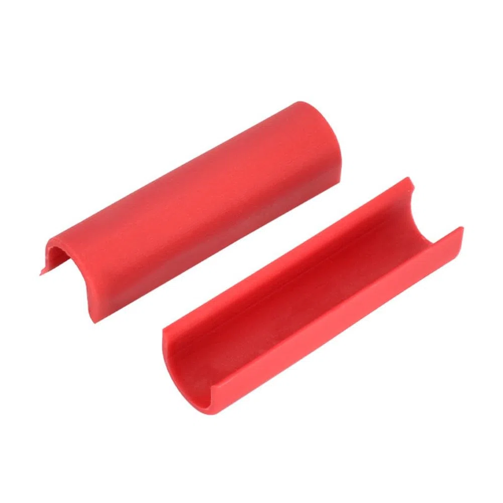 Fundas protectoras para cortador de azulejos en forma de U para putter manual de azulejos, paquete de 10 piezas, cubiertas de plástico para azulejos de cerámica y porcelana, 45 x 12 (10 unidades, rojo
