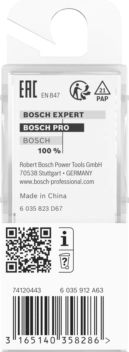 Bosch Professional 2 608 628 367 - Fresas para medias cañas - 8 mm, R1 4 mm, D 8 mm, L 9,2 mm, G 40 mm (pack de 1)