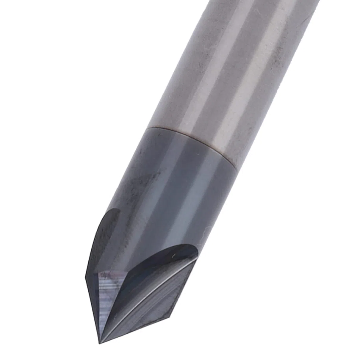 Fresa De Extremo De Chaflán De 90 Grados, Broca En V De 3 Flautas, Broca De Tallado CNC De Acero De Tungsteno, Broca De Fresado Para Tallado Y Biselado CNC (D3*90°*50L)