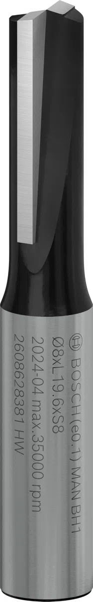 Bosch 2 608 628 381 - Fresas de ranurar - 8 mm, D1 8 mm, L 20 mm, G 51 mm (pack de 1)