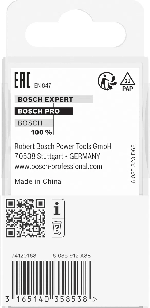 Bosch 2 608 628 392 - Fresas de ranurar - 8 mm, D1 25 mm, L 20 mm, G 51 mm (pack de 1)