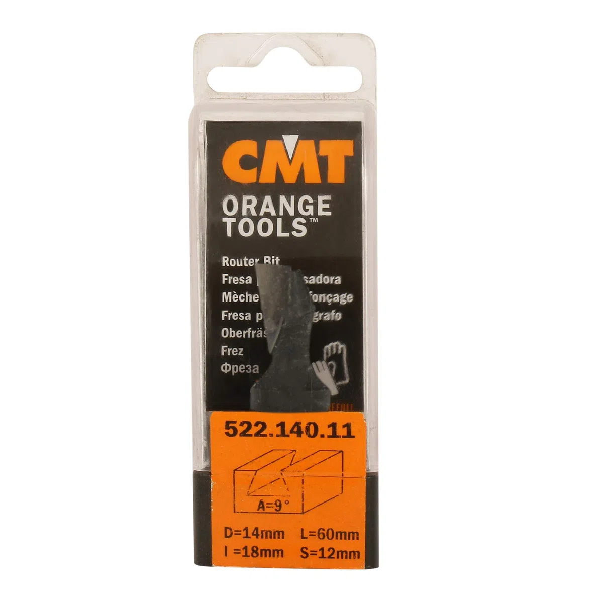 CMT Orange Tools 522.140.11 - Fresa para juntas z 1 hm d 14x18 s 12x30 dx