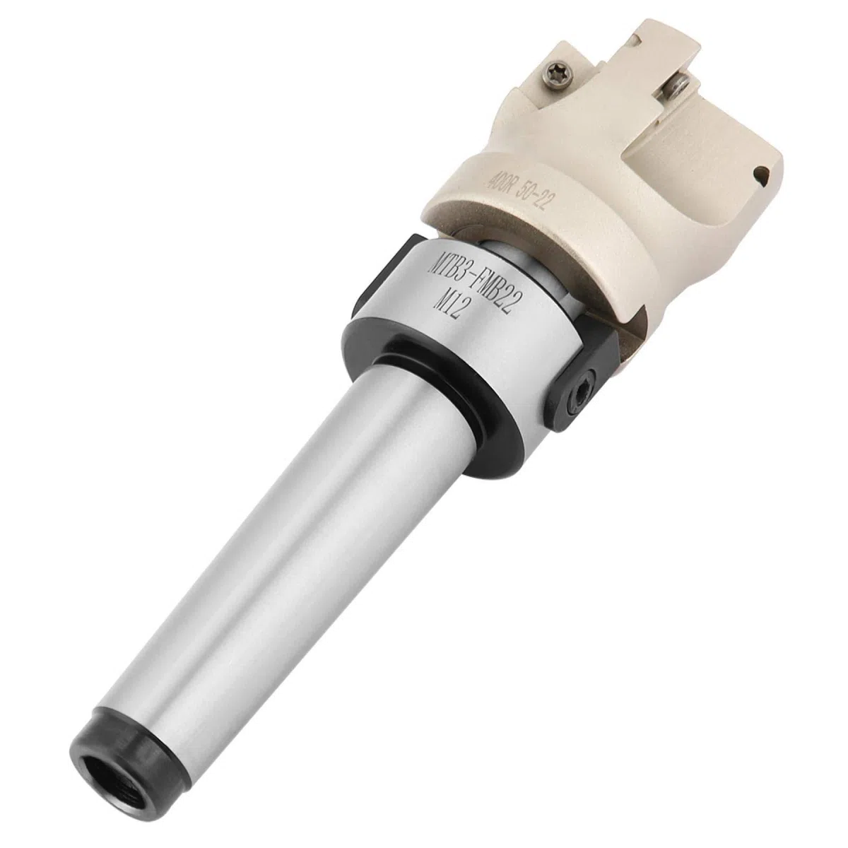 Cortador de fresado frontal, MT3-FMB22 Extensión del soporte del molino 400R-50-22 Cortador de fresado frontal 10 piezas APMT1604 Insertos de carburo CNC