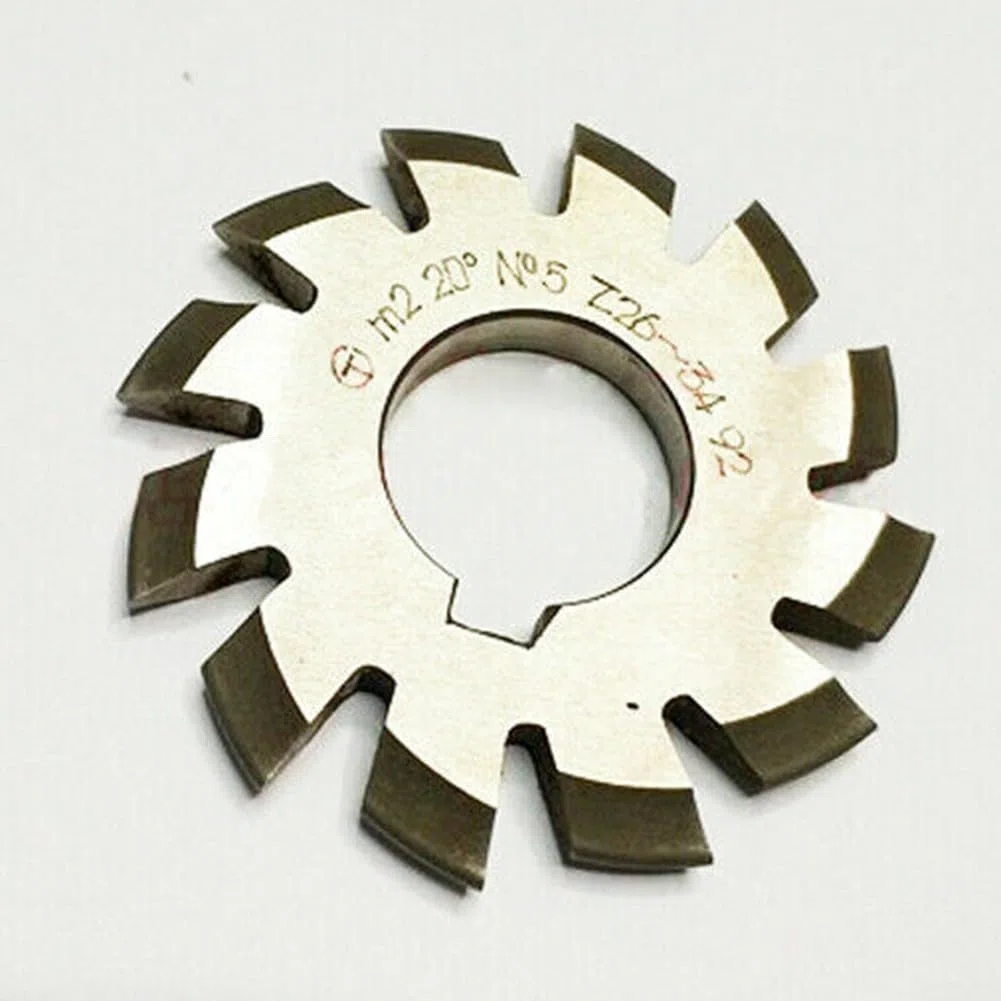 Besttoolifes Fresa de engranajes HSS, módulo 2 diámetro 22 mm 20 grados #1-8 HSS Involute Gear Fresa