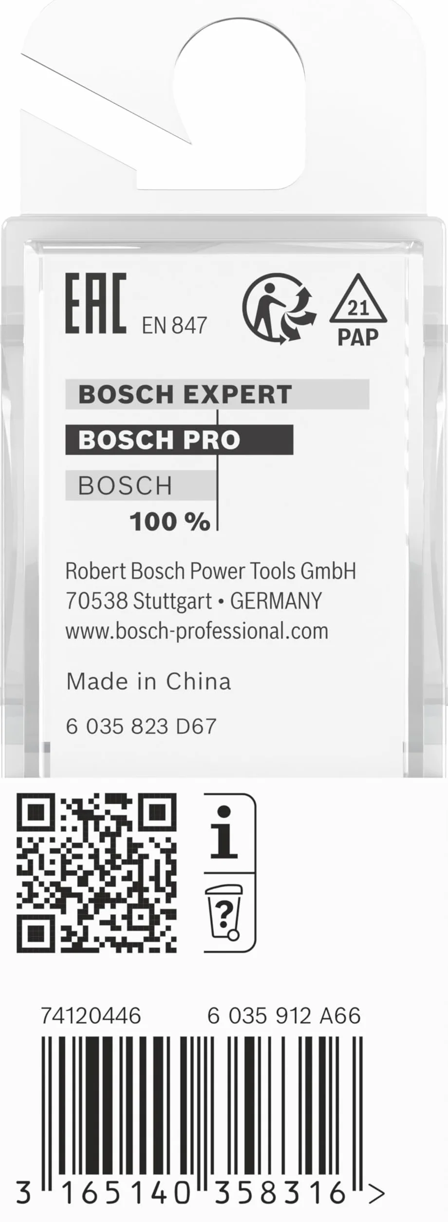 Bosch Professional 2 608 628 370 - Fresas para medias cañas - 8 mm, R1 10 mm, D 20 mm, L 12,4 mm, G 46 mm (pack de 1)
