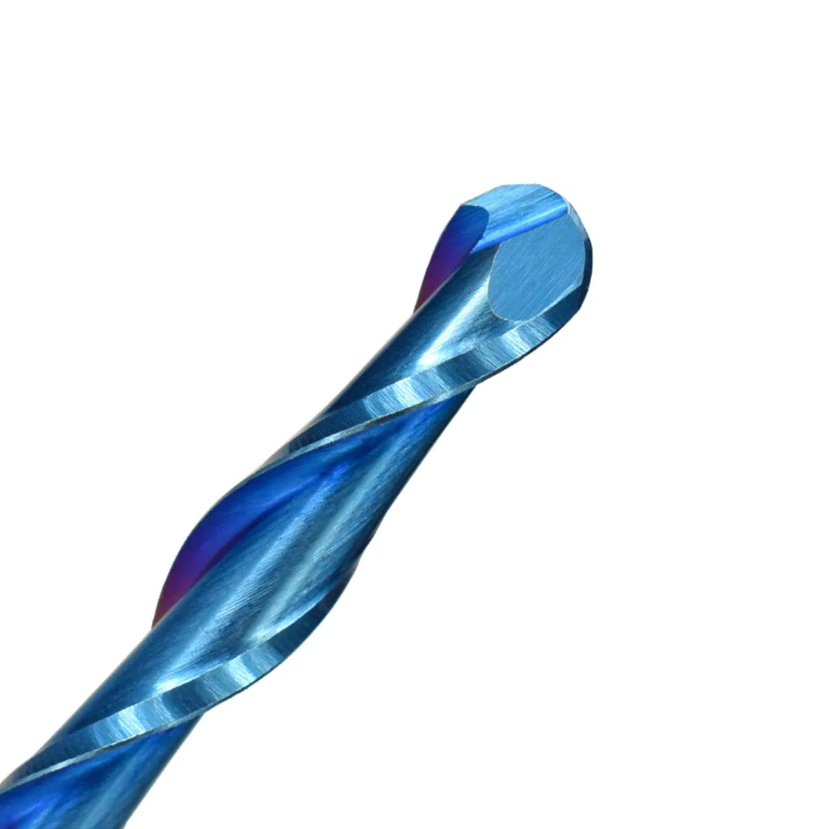 Lcuihongoing-Shank Molino de Extremo de la Nariz de la Bola 4 / 6mm Shank 2 Flute CNC Router bit Nano Blue Blue Carbide Cutter Fresing, Suave Afilado (Cutting Edge Length : 6x28x50)