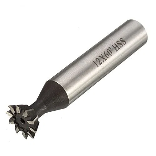 EsportsMJJ 60 Grado 10-35 mm Cortador De Cola De Milano HSS Recta Fresa Final Mill-12 mm