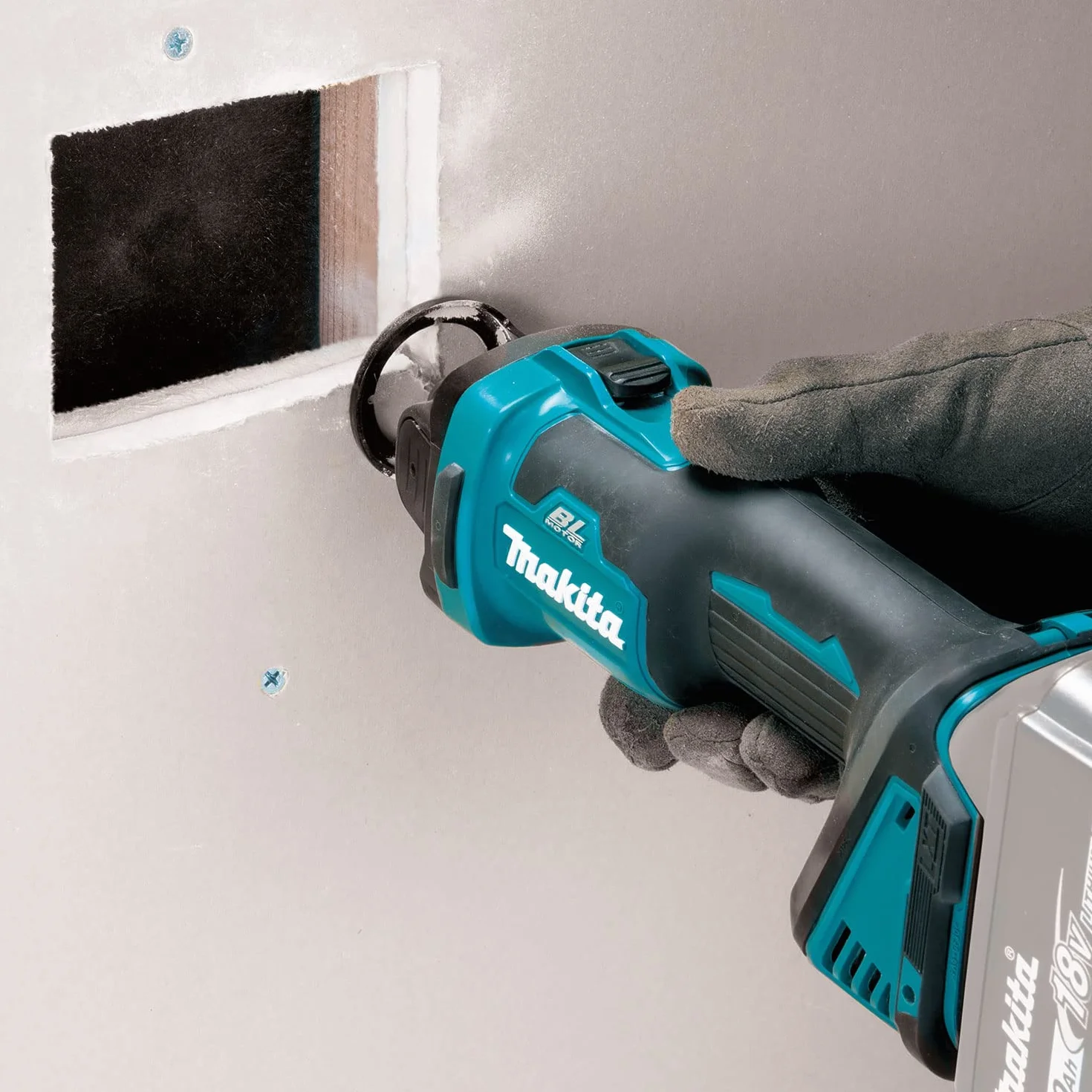 Makita DCO181Z Cortador Giratorio 18 V (sin batería, sin Cargador), Negro