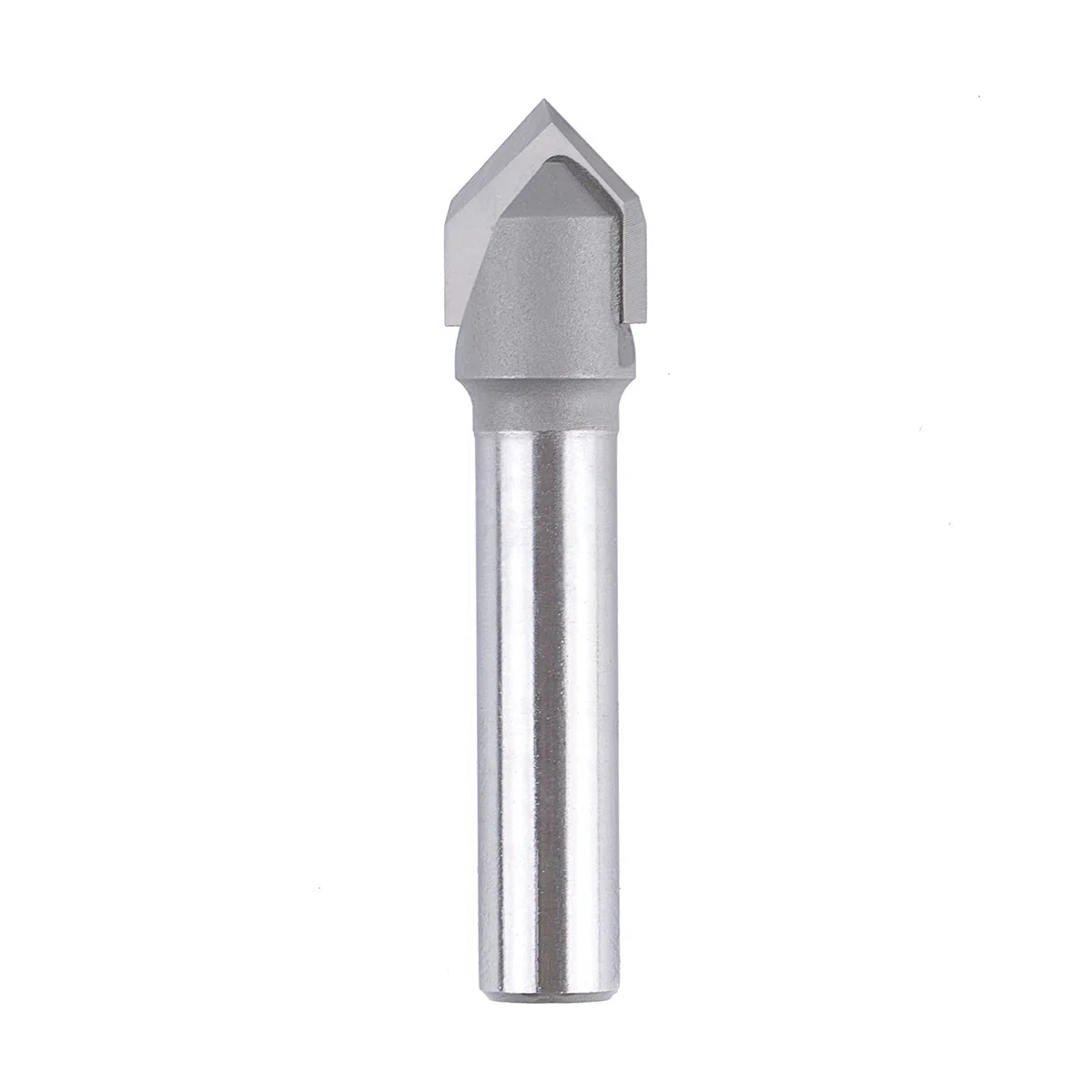 SpeTool Fresa de Chaflán Fresa para Madera 8mm Fresa de Ranura en V Fresa Grabado 90 Grados 2 Filos Carburo Sólido de Tungsteno con TiAlN Revestimiento Fresas de V para CNC para Grabar Chaflanes