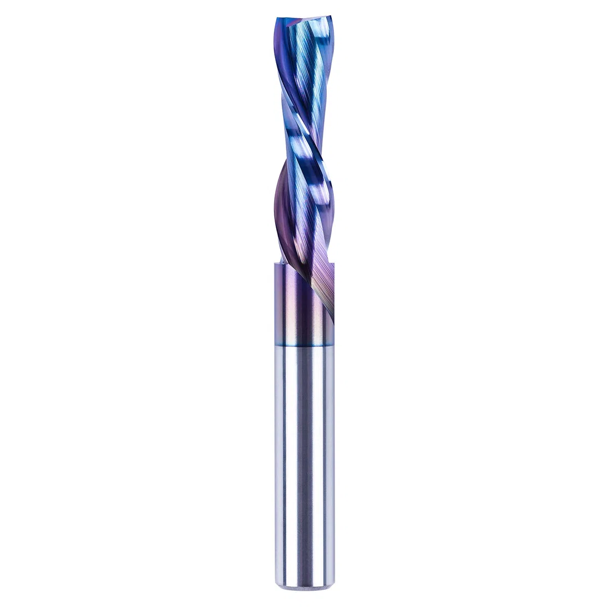 SpeTool Fresas para Madera 8 mm Fresa de Ranurar Downcut Fresa Espiral HRC55 Longitud de Corte 32mm CNC Fresa Helicoidal Carburo Herramienta Fresas de Corte con Revestimiento TAC para Cortar Madera