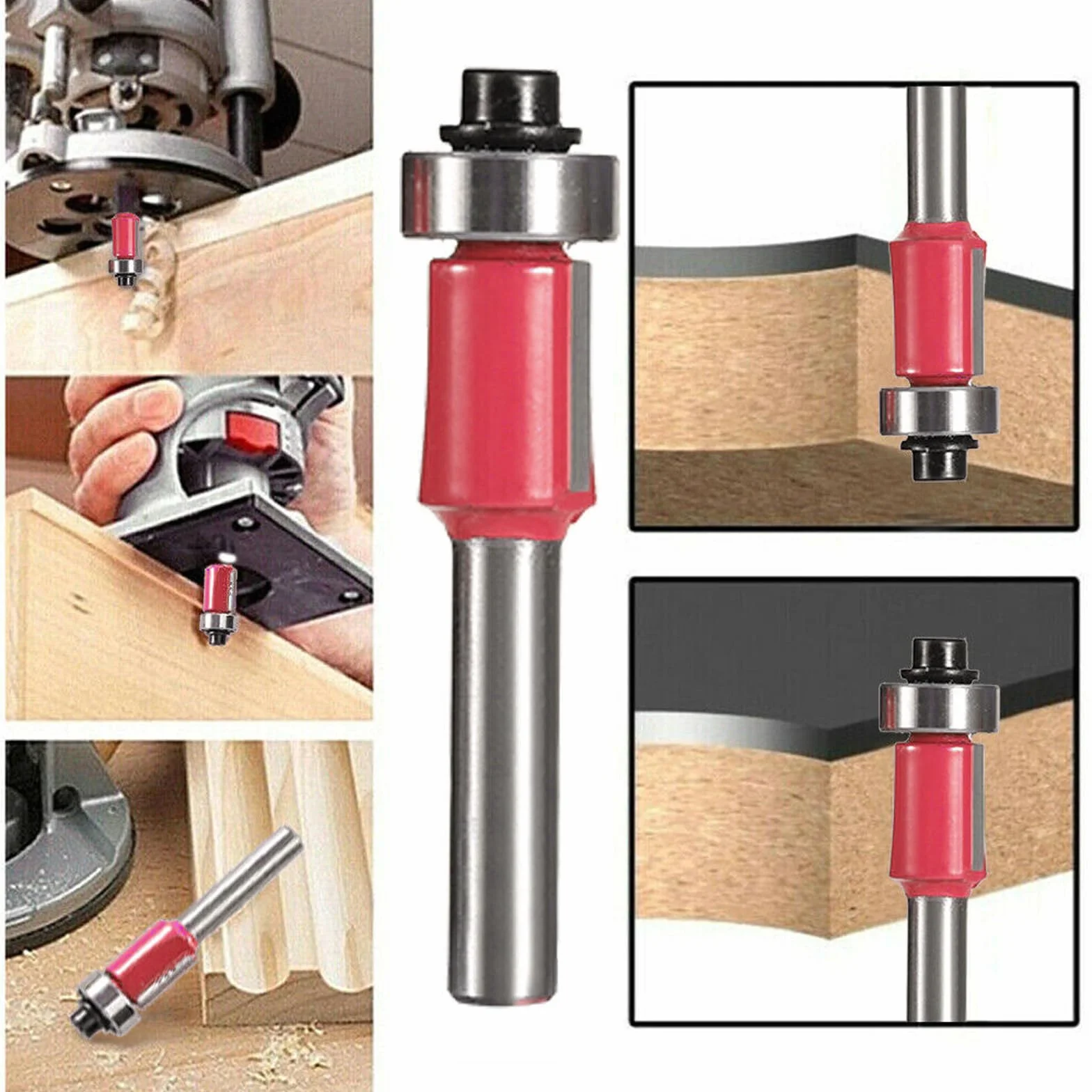 Juego de fresas profesionales de 15 piezas: fresadora YIDM para fresadora superior de 8 mm, juego de fresa superior, herramientas de carpintería con llave inglesa, fresadora para madera, con maletín