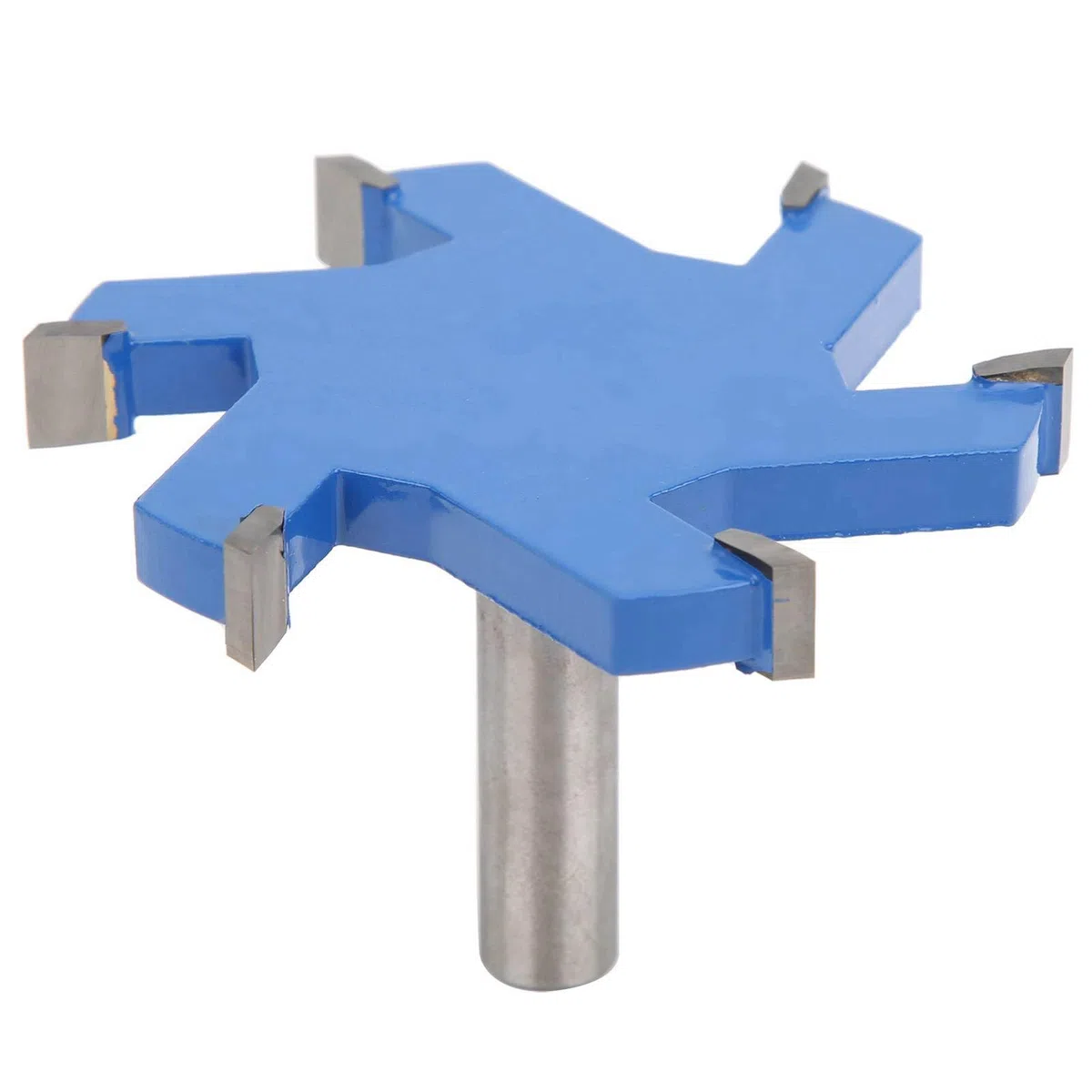 Broca enrutadora ranuradora, fresa en forma de T, herramienta de corte de madera con vástago de 12 mm, cortador enrutador de 6 dientes, herramienta cortadora ranuradora