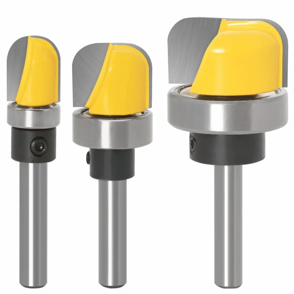 3 piezas de fresa redonda de 8 mm para cuenco y bandeja, fresa redonda de 8 mm, fresa hueca, para la herramienta de corte, herramientas de carpintería