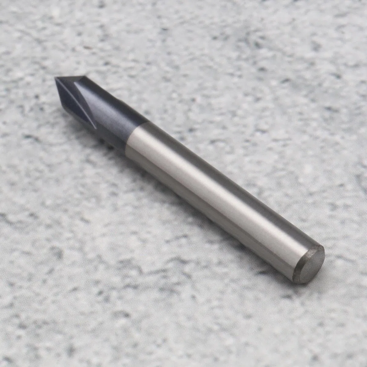 Fresa de extremo de chaflán 3 flautas 60 grados 6 mm vástago TiAlN recubierto de carburo de tungsteno sólido V ranura Router Bit para talla V Groove CNC Lettering Signs