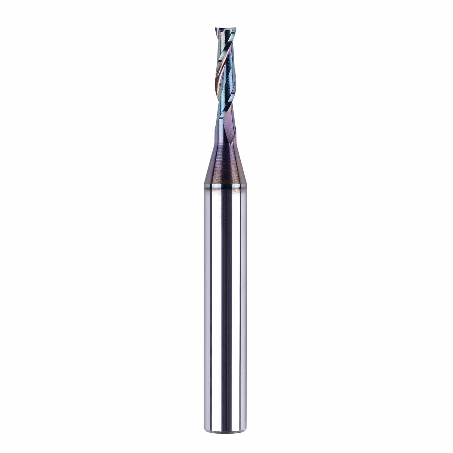 SpeTool Fresa de ranura en espiral de 8 mm, vástago upcut 4 mm, diámetro de corte 20 mm, longitud de corte CNC para fresadora superior, fresa en espiral con revestimiento TAC, fresa de ranura, 2
