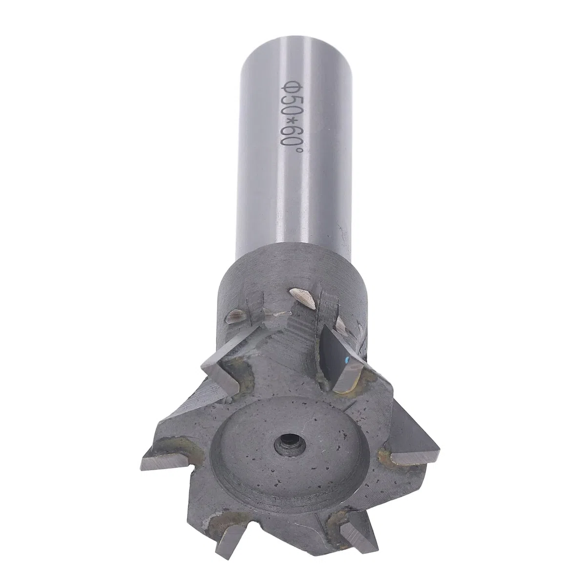 Fresa de Cola de Milano de 50 Mm, Fresa de Cola de Milano de Carburo Endurecido de Vástago Recto de 6 Flautas para Mecanizar Acero Inoxidable Y Otros Materiales