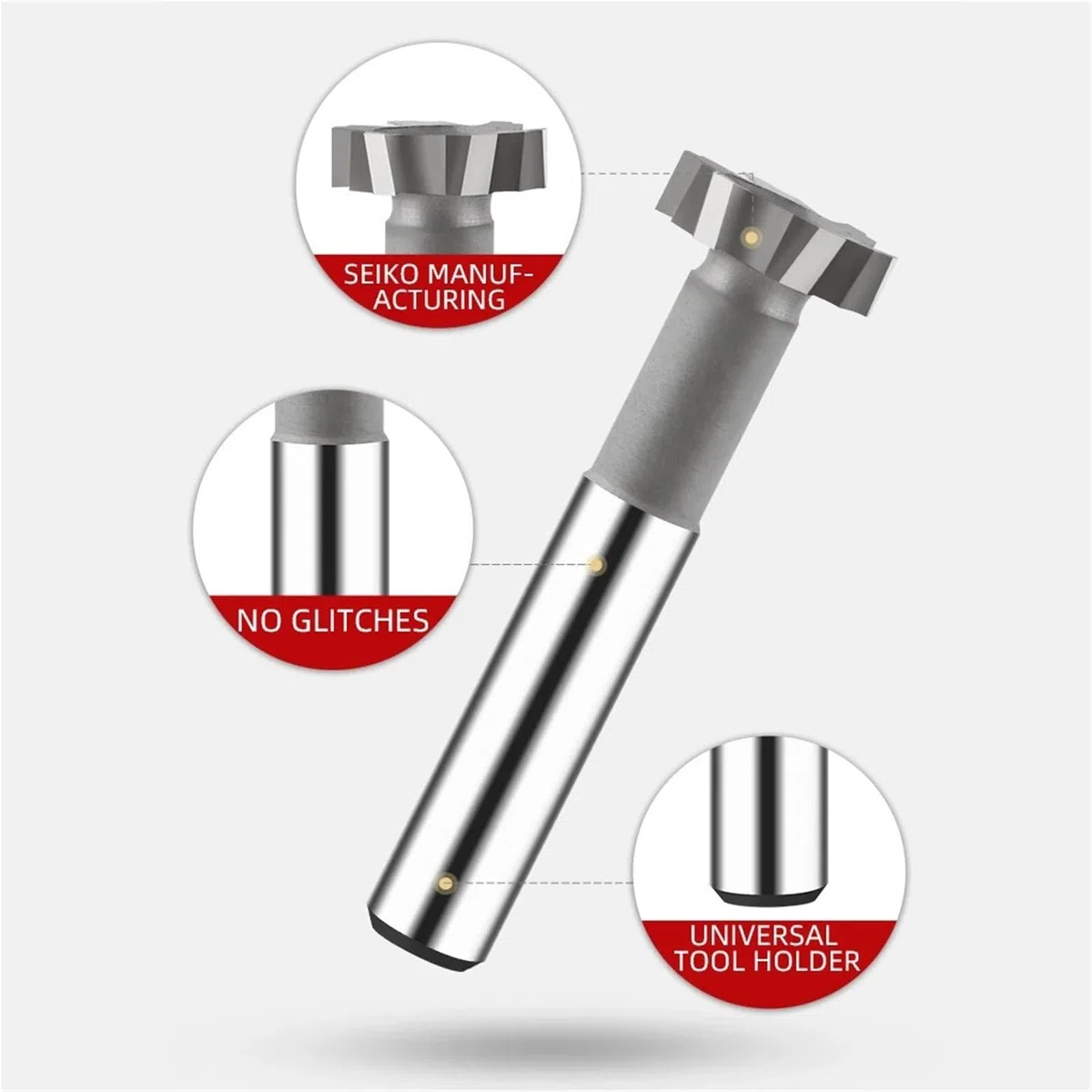 Fresa de ranura en T Diámetro: 20-50 mm, fresa con ranura en T for herramienta CNC de carburo de acero de alta velocidad HSS for metal(20x4H)