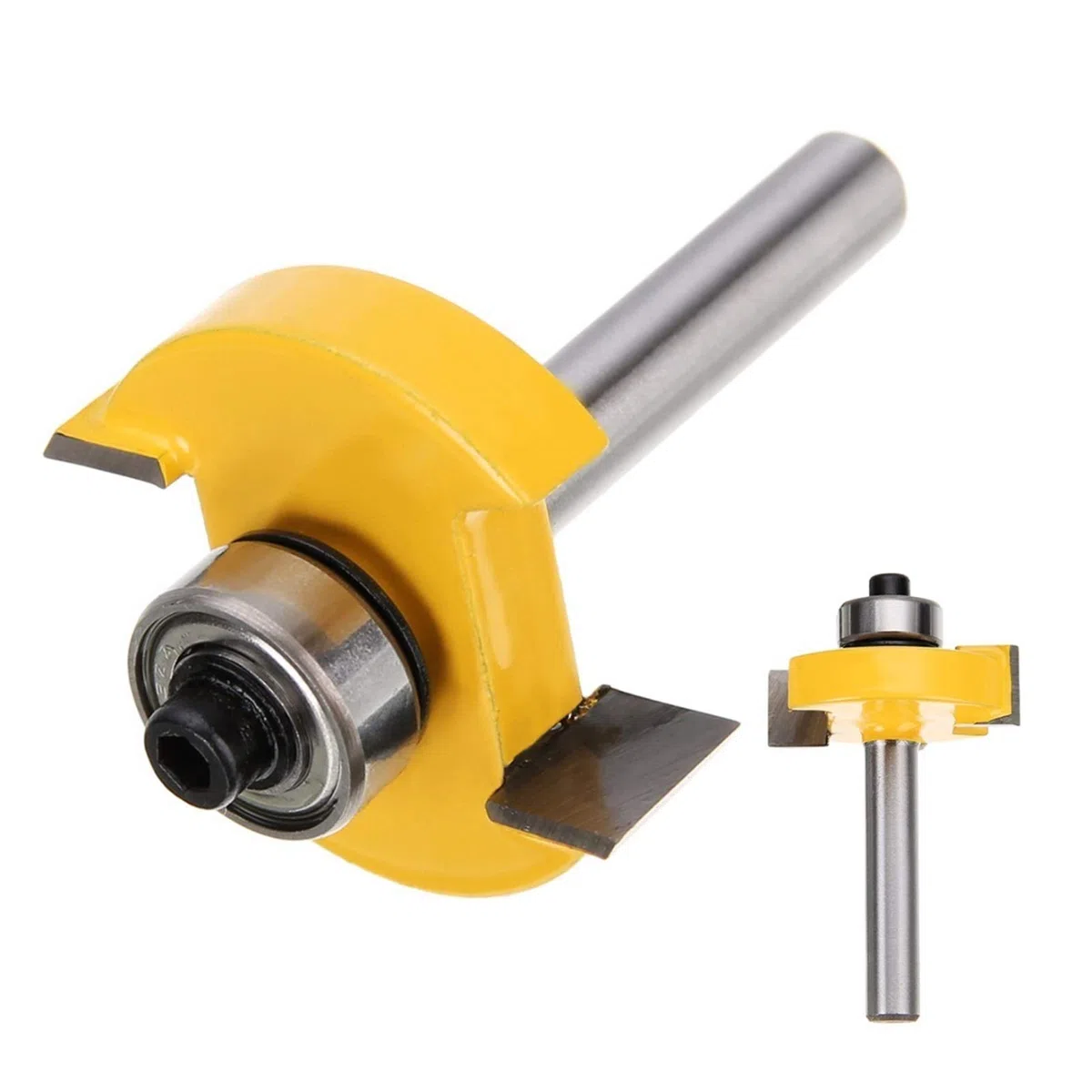 Cortador de fresado de hardware 1 pieza de 1/4 "Shank Fresing Cutter 3/8" T-Slot Ranura Groove Cutter Cutter Head Cortador de molienda de carpintería
