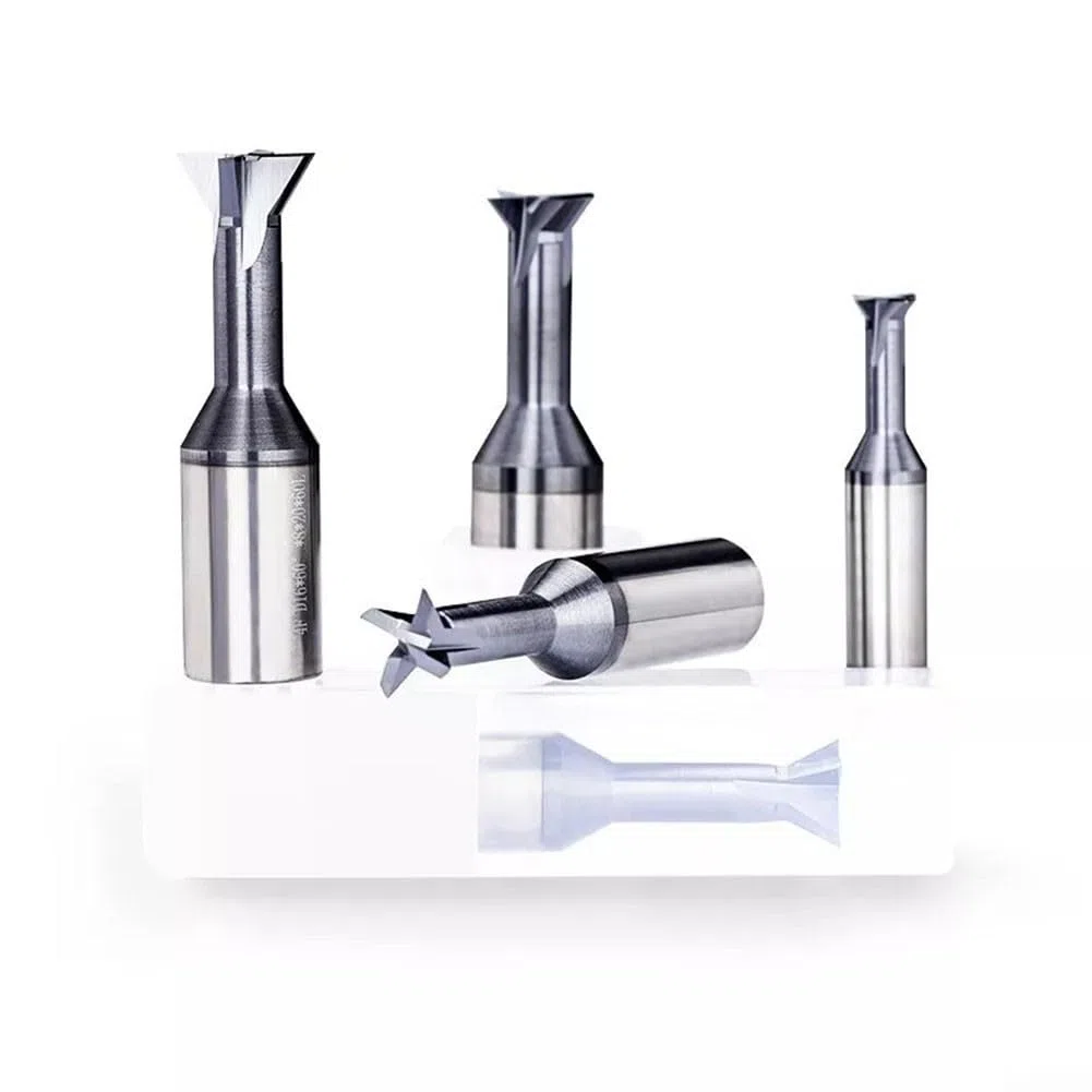 Fresa de cola de milano CNC de alto rendimiento de 6 mm, ángulo de 60 grados