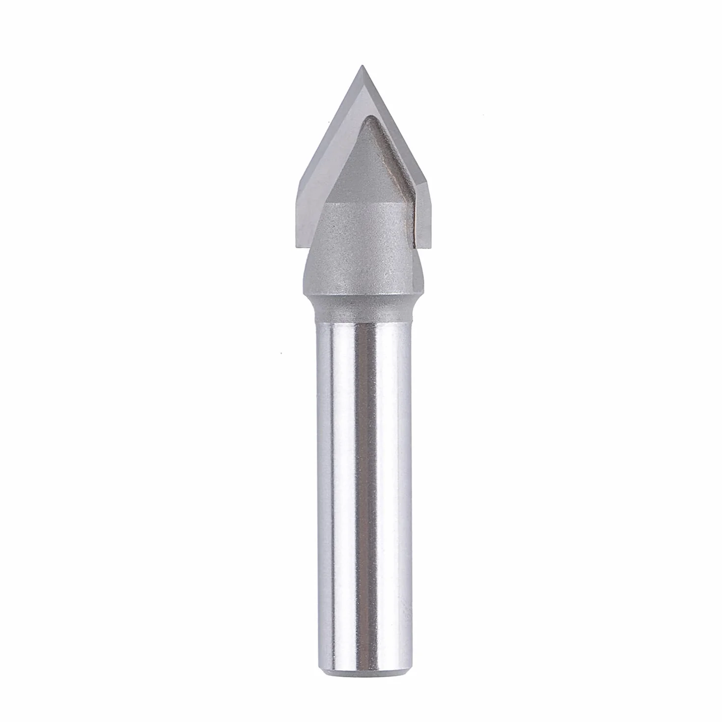 SpeTool Fresa Grabado Fresa para Madera 8mm Fresa 60 Grados Fresa Chaflan Fresas de V 2 Filos Carburo Sólido de Tungsteno con TiAlN Revestimiento para CNC Fresa de Ranura en V para Chaflanes Grabar