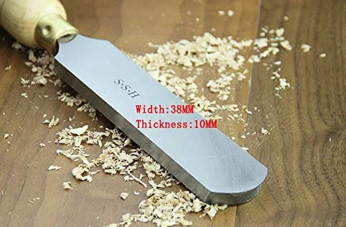 1pc 16MM / 20MM / 38MM Ancho de Punta Redonda raspador Arco Interior Ronda raspador con Torno formón Herramienta Herramienta de Torno de Madera (tamaño : 38MM)