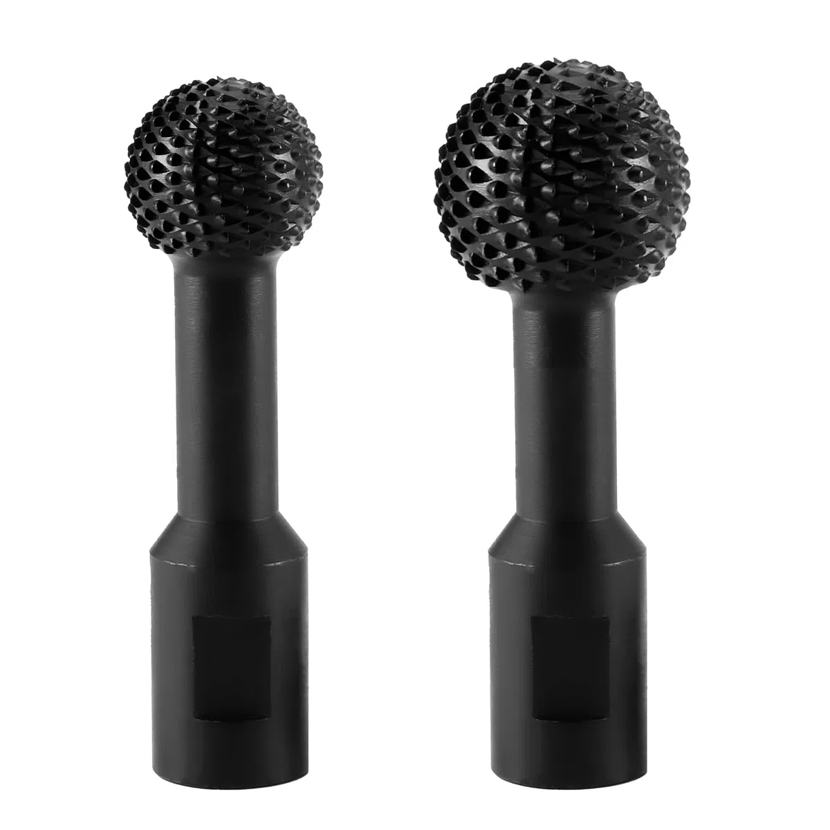 2 Piezas Fresa Esférica Giratoria para Madera de 25 mm/40 mm, Robustas y Fáciles de Usar, Amplia Gama de Aplicaciones, Cortador de Bolas, para Amoladora Angular de 115/125 mm (negro)