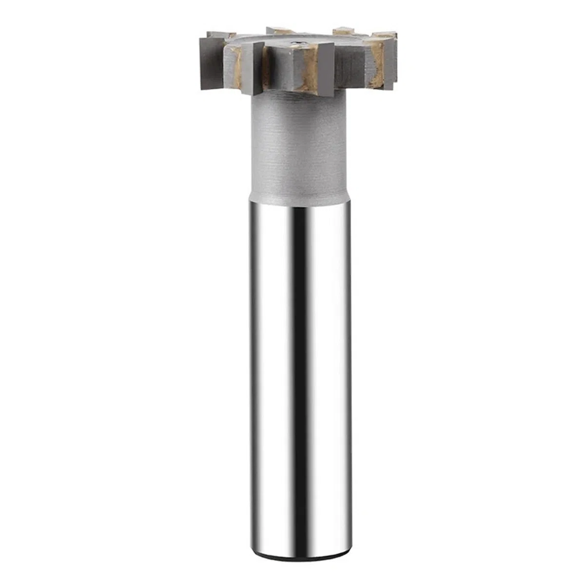 Fresa de extremo con ranura en T, Molino de extremo con ranura en T, 15mm diámetro, 2-8mm altura, hierro fundido sin recubrimiento borde carburo, acero aleación(Coated 15mmx6Hx10Dx70L)