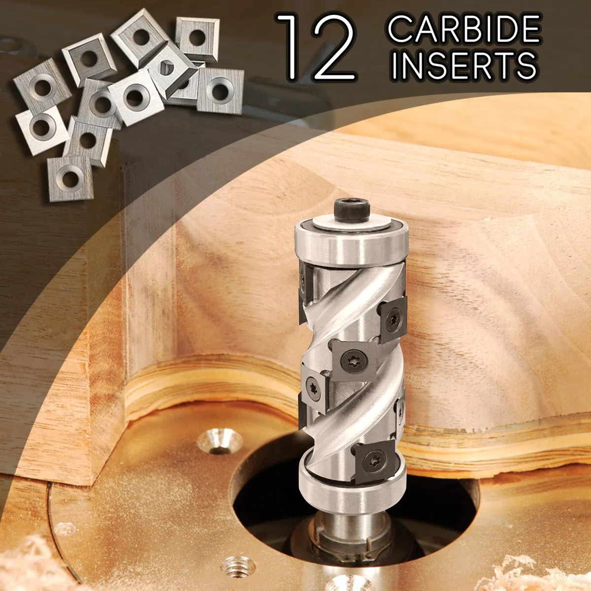 Fresa de enrasar indexable 12mm oveja, 30mm diámetro de corte fresa de ranurar en espiral copia router, fresa de enrasar router con rodamiento de bolas fresa de madera para el procesamiento de bordes