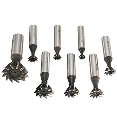 EsportsMJJ 60 Grado 10-35 mm Cortador De Cola De Milano HSS Recta Fresa Final Mill-12 mm