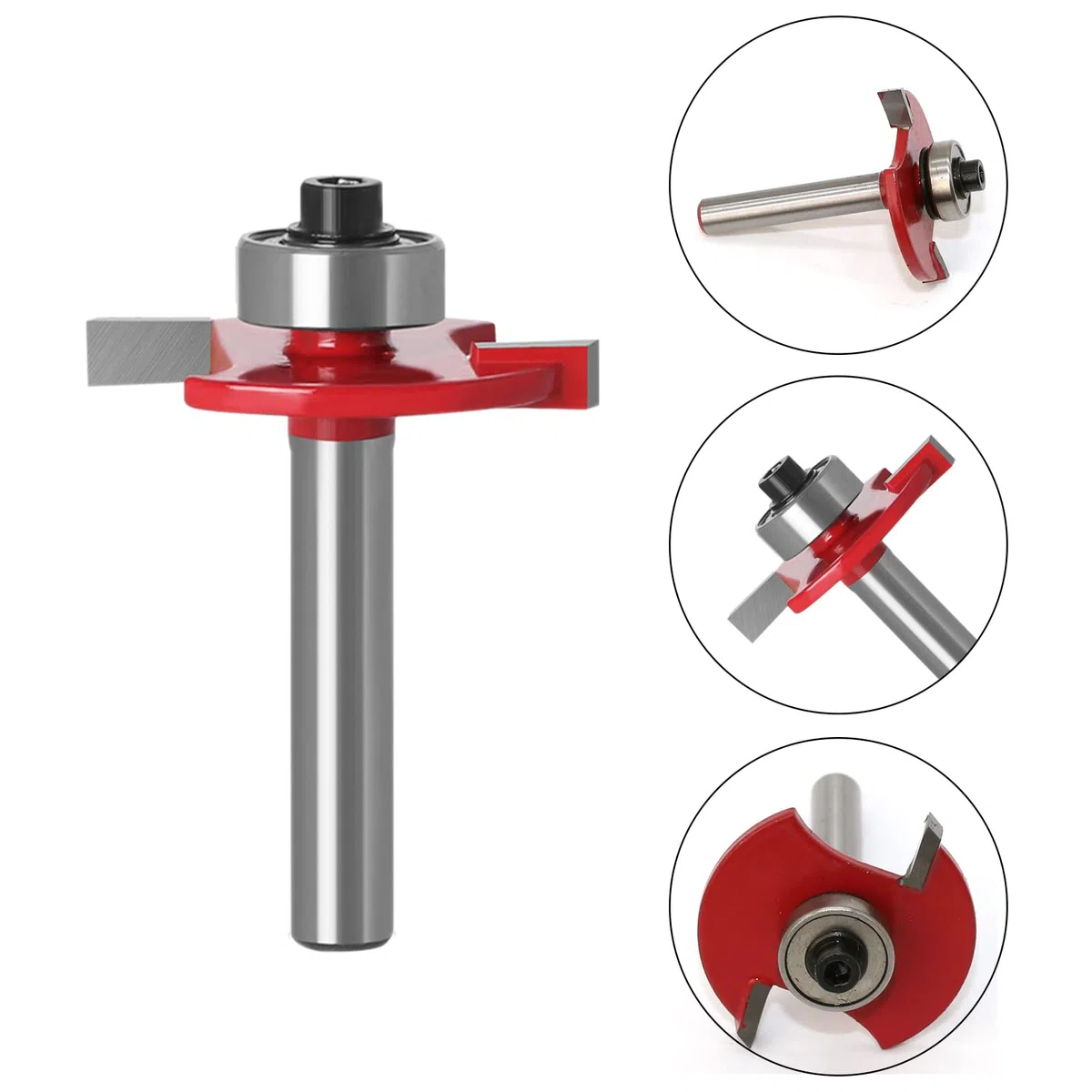 Fresa de ranura de disco de 2 mm de altura x 31 mm de diámetro para DIY CNC grabado máquina de corte de madera (rojo)