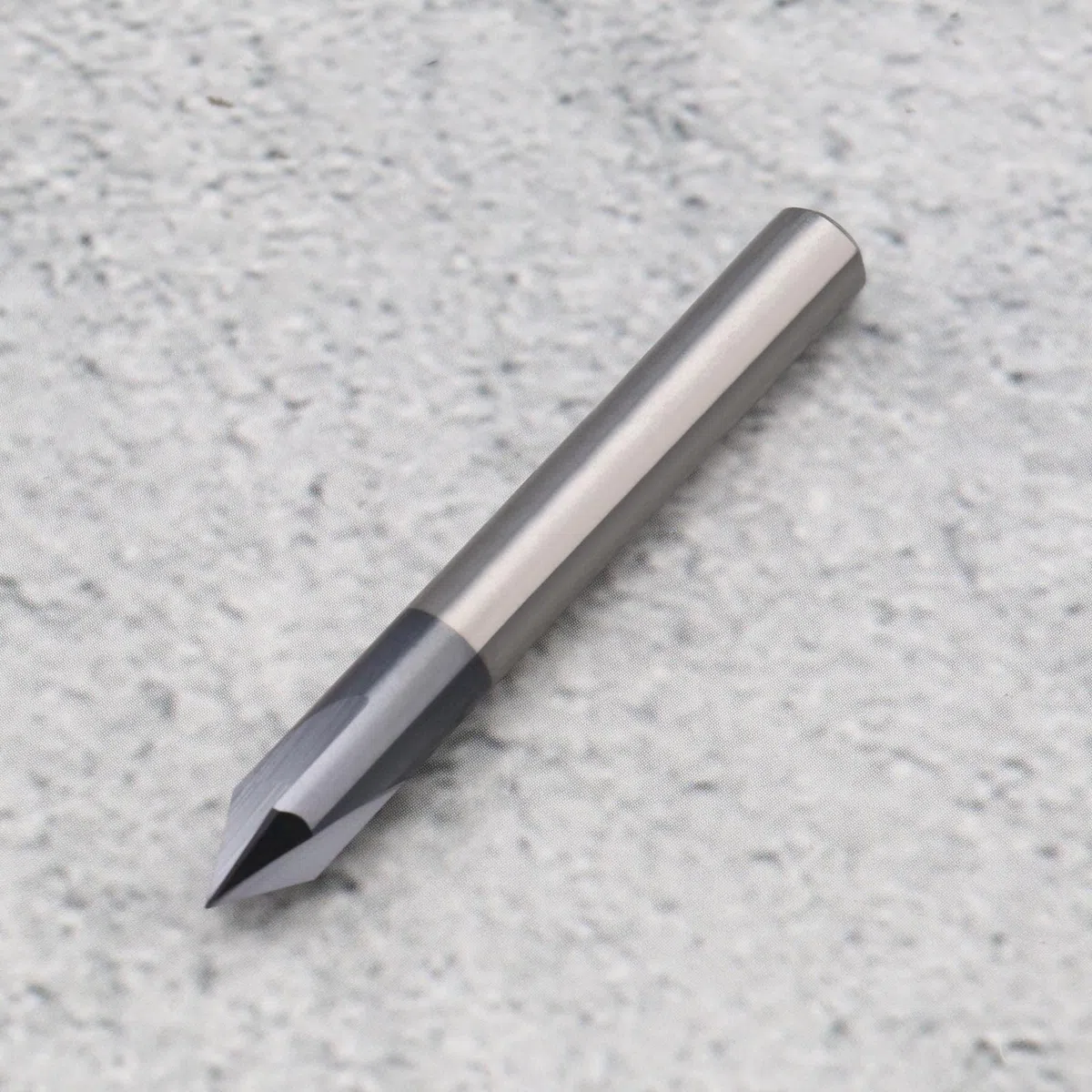 Fresa de extremo de chaflán 3 flautas 60 grados 6 mm vástago TiAlN recubierto de carburo de tungsteno sólido V ranura Router Bit para talla V Groove CNC Lettering Signs