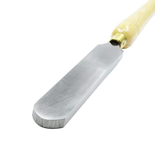1pc 16MM / 20MM / 38MM Ancho de Punta Redonda raspador Arco Interior Ronda raspador con Torno formón Herramienta Herramienta de Torno de Madera (tamaño : 38MM)