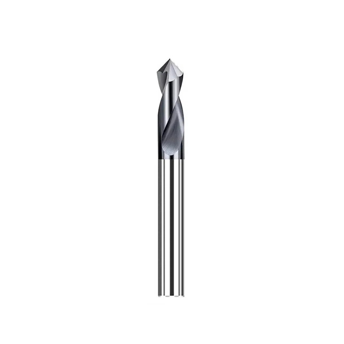 Taladro de punto de vástago de 2-12mm, molino de chaflán de 2 flautas, punta central de ubicación de inicio de 90 grados, broca enrutadora CNC, fresa de extremo de carburo(8xD8x60Lx90degree)