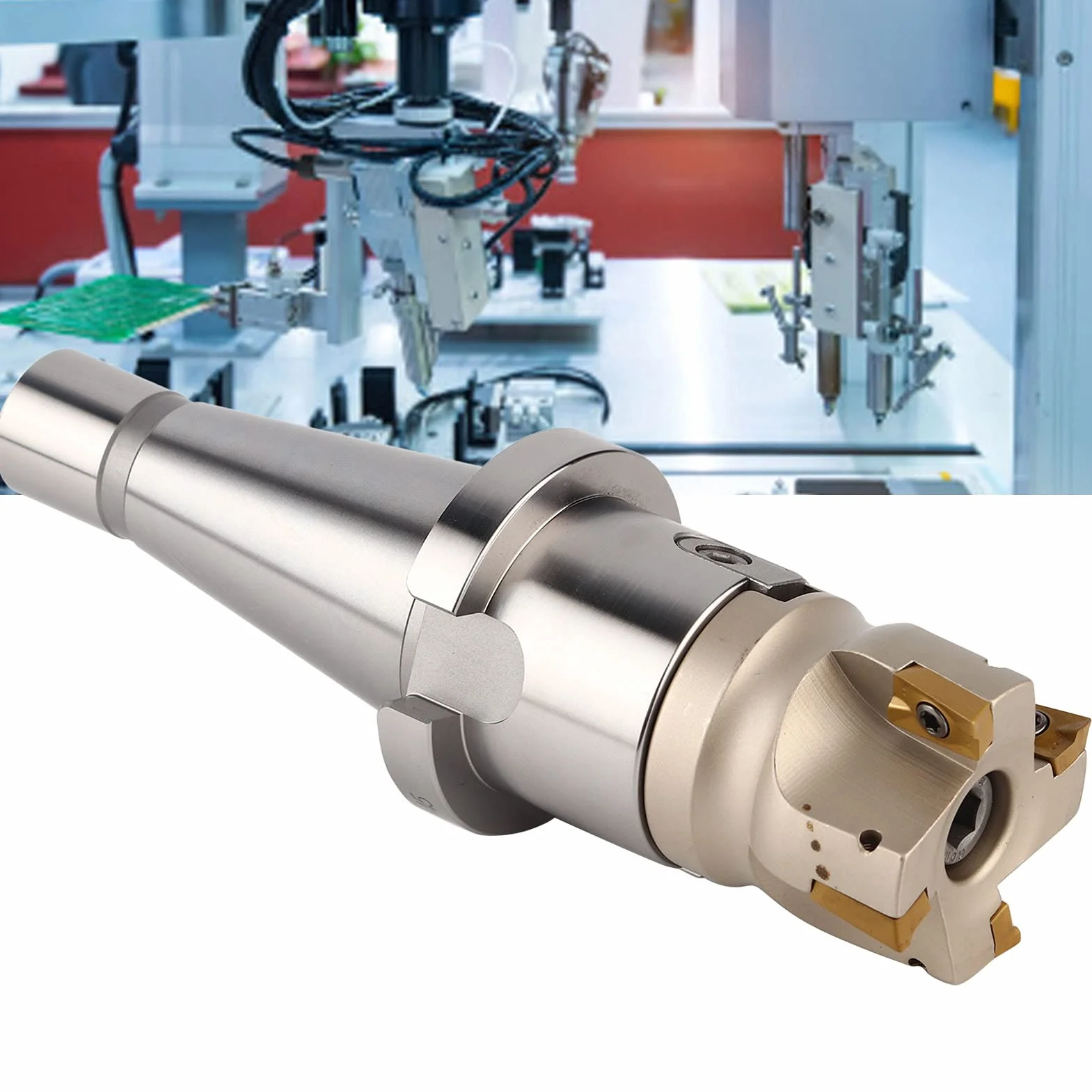 Fresa de extremo indexable NT40-FMB22 Porta mandril de boquilla BAP400R-50-22-4T Fresa de alta precisión APMT1604 Plaquitas de carburo para fresadoras(#1)