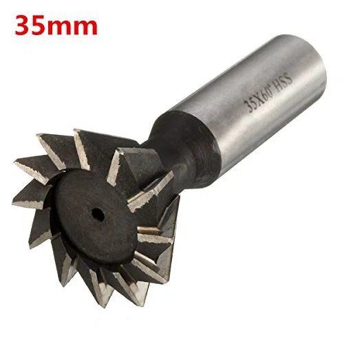 EsportsMJJ 60 Grado 10-35 mm Cortador De Cola De Milano HSS Recta Fresa Final Mill-12 mm
