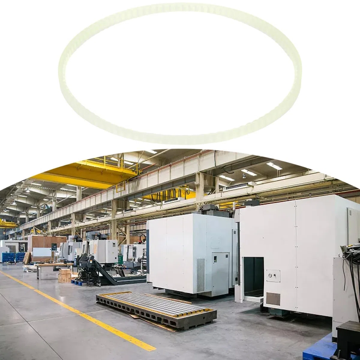 Correa de engranaje de 410 mm para máquinas de sellado continuo FR900 y FR770, accesorio sellador de correa dentada, material duradero