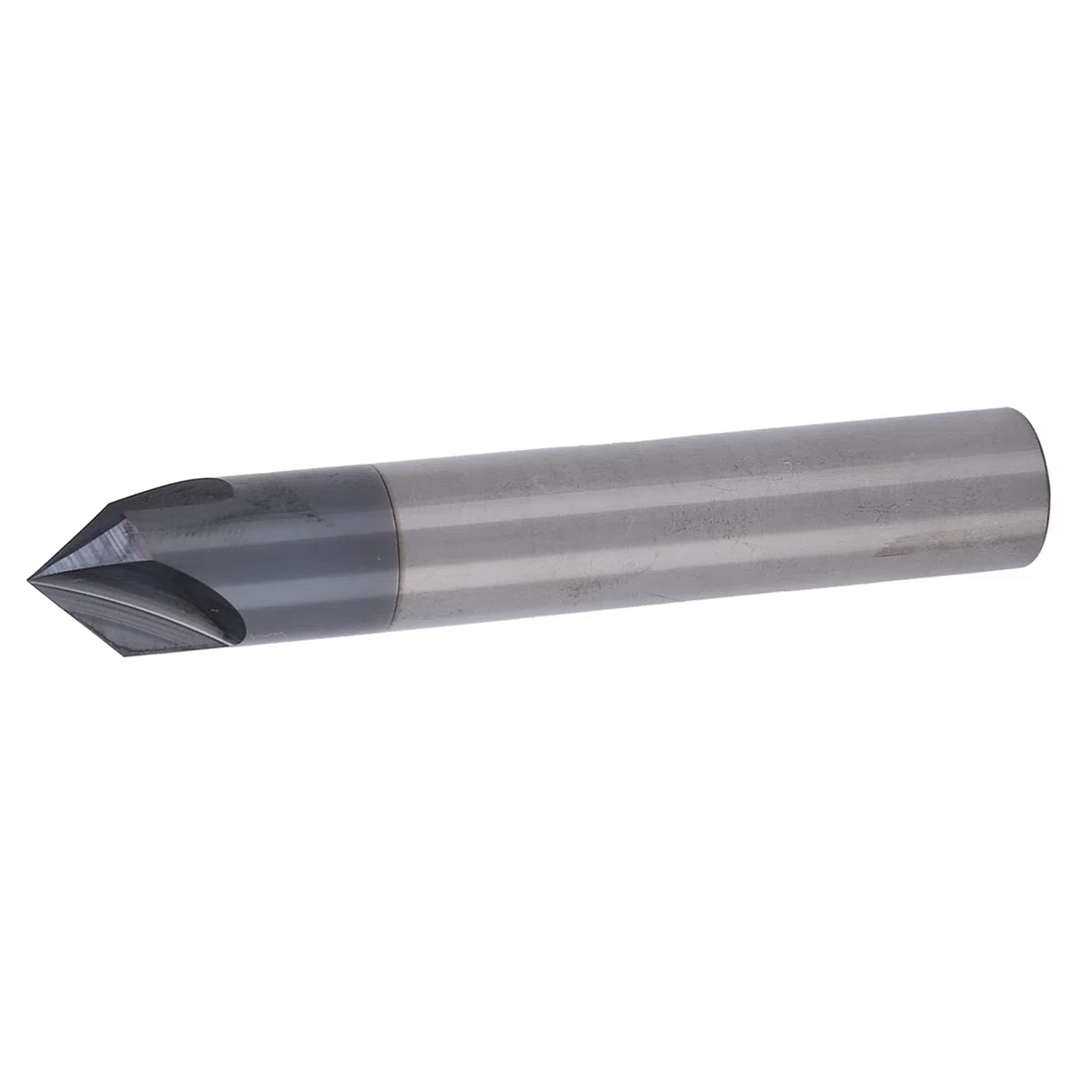 Fresa de Extremo de Chaflán, 3 Flautas, Broca de Corte de Acero de Tungsteno de 90 °, Herramienta de Tallado de Pulido CNC para Cobre de Aluminio, Molinos de Chaflán (D8*90°*60L)