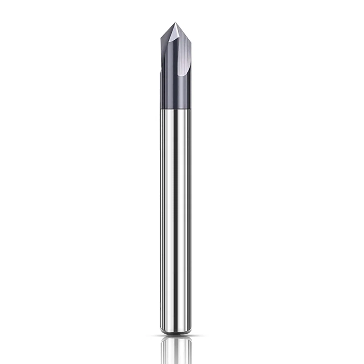 ASNOMY Fresa de torneado de 3 mm VHM con 3 hélices, fresadora de ranuras de 90 grados, fresadora CNC con revestimiento de TiAlN para máquinas herramienta y chaflanado