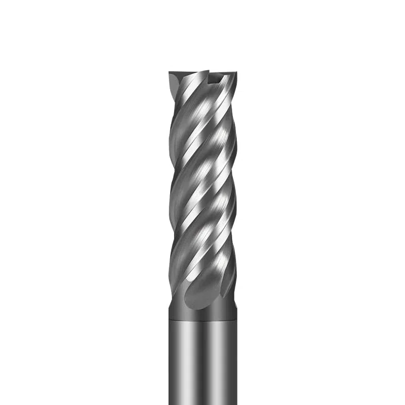 Fresas de metal duro， Fresa de carburo HRC70 A39 for aleación de titanio, 4 ranuras, revestimiento plano, fresa de extremo de acero de tungsteno, 50-150 mm for acero(6.0x45x6x150)