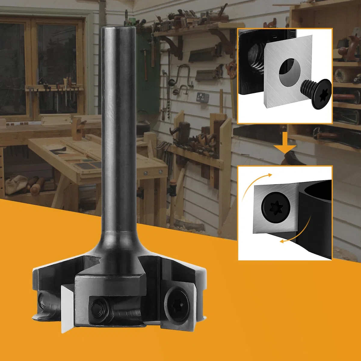 SpeTool Fresadora plana 8 mm eje 40 mm diámetro para fresado superior, 4 flautas CNC, cuchillas de carburo cementado
