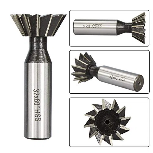 Fresa de cola de milano 45 55 60 grados, fresas de extremo HSS, máquina CNC de acero de alta velocidad, broca de enrutador, herramienta de ranurado de corte de Metal, 1 ud. ( Size : 10x60 Degrees )
