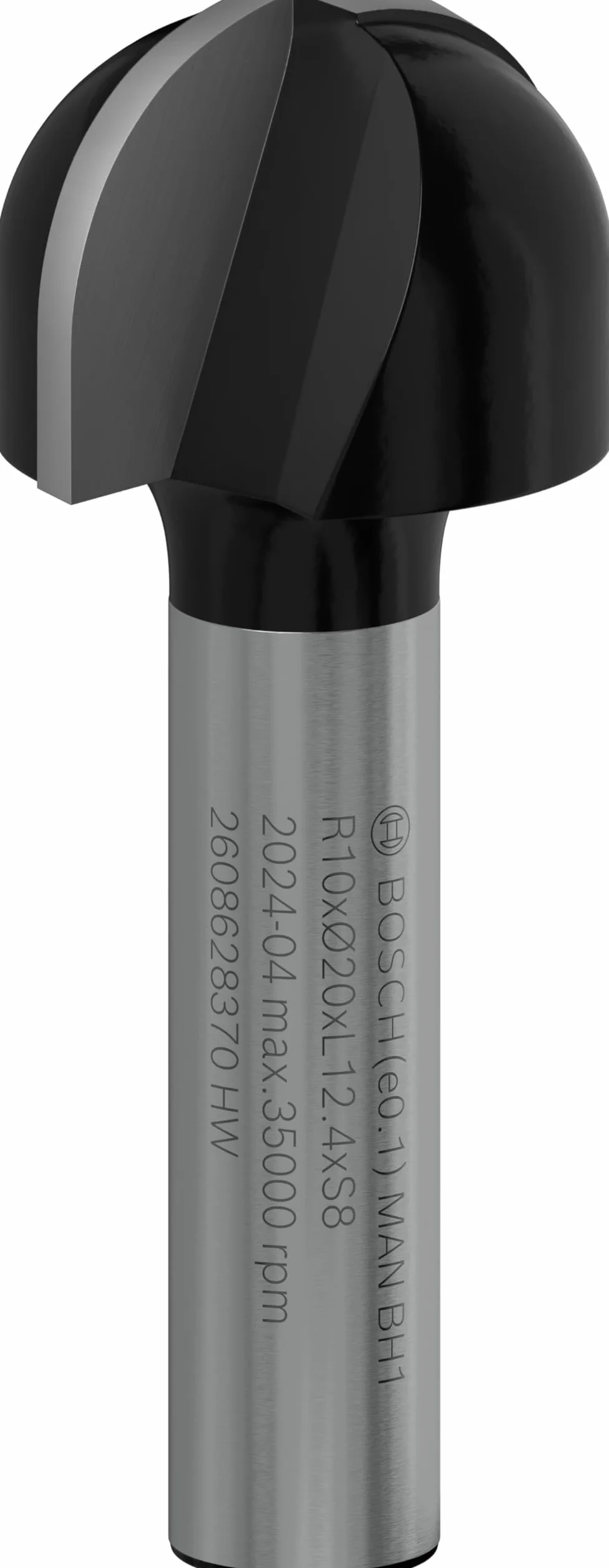 Bosch Professional 2 608 628 370 - Fresas para medias cañas - 8 mm, R1 10 mm, D 20 mm, L 12,4 mm, G 46 mm (pack de 1)