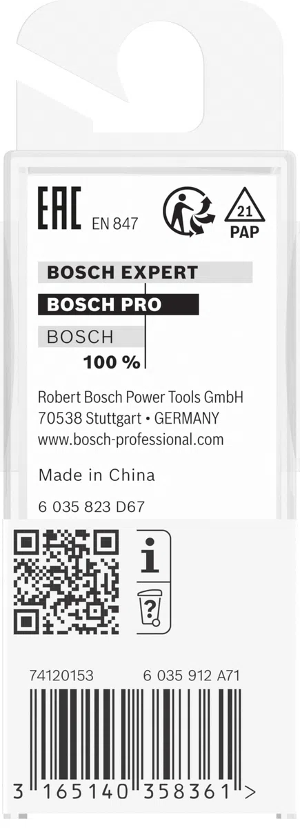 Bosch 2 608 628 375 - Fresas de ranurar - 8 mm, D1 14 mm, L 20 mm, G 51 mm (pack de 1)