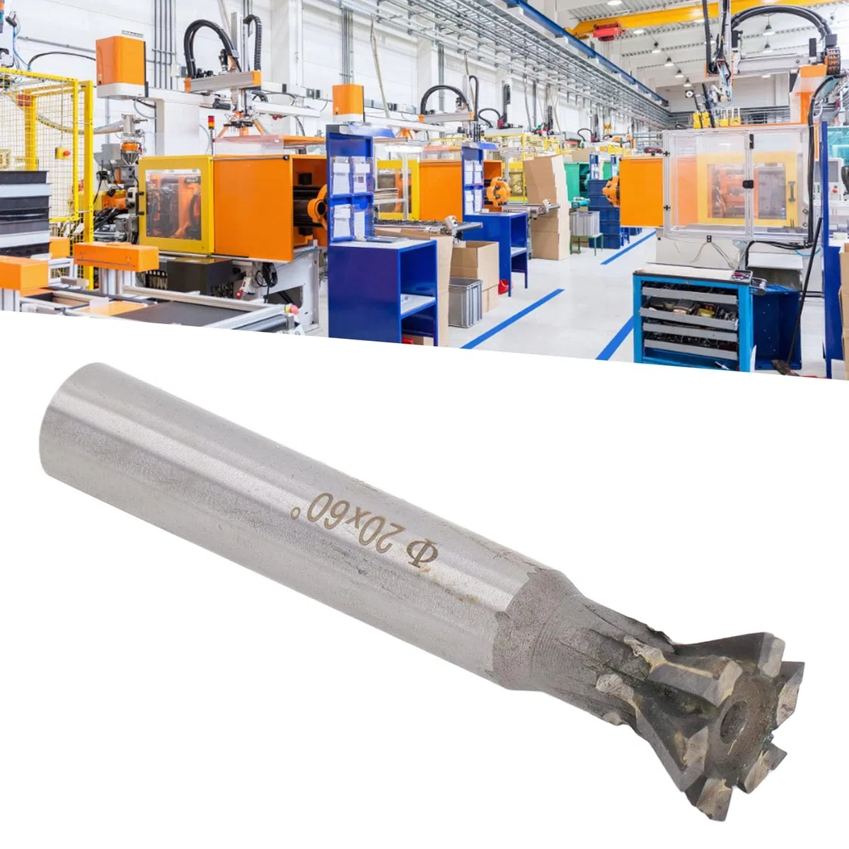 Cortador de Milán de 6 Flautas para Acero Inoxidable y Acero al Carbono Herramienta de Corte en Carburo de Tungsteno con Ángulo de 60 Grados