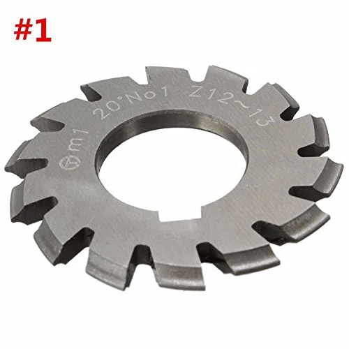EsportsMJJ Módulo 1 Pa20 Alesaje 22M M #1-8 Cortador Espiral De La Fresadora del Engranaje del Hss 1